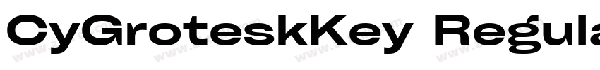 CyGroteskKey Regular字体转换